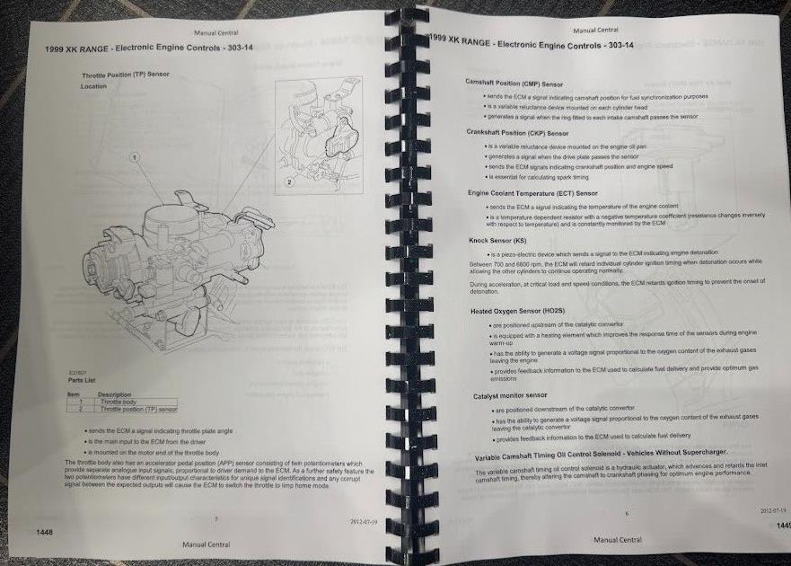 JAGUAR X100 XK8 WORKSHOP SERVICE MANUAL 1997-2003 COMB BOUND