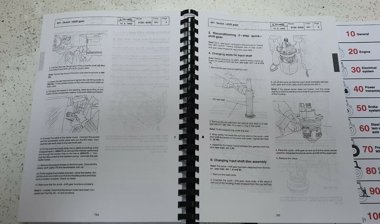 VALTRA TRACTOR 6000 - 8950 WORKSHOP SERVICE MANUAL 2006 EDITION REPRINT