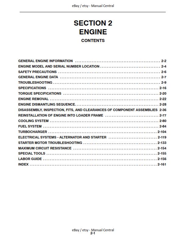 NEW HOLLAND SKID STEER LOADER L565 LX565 LX665 WORKSHOP SERVICE MANUAL REPRINTED