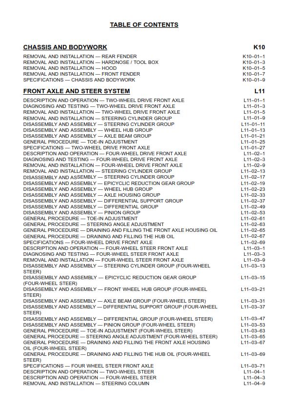 TEREX 820 860 880 970 980 TX760B TX860B TX970B TX980B SERVICE MANUAL 08 REPRINT