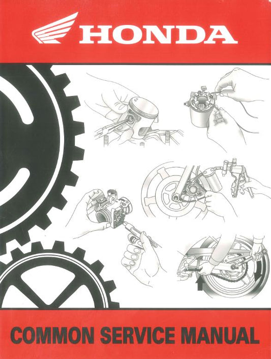HONDA COMMON SERVICE MANUAL 2017 EDITION FULL 30 SECTIONS REPRINTED COMB BOUND