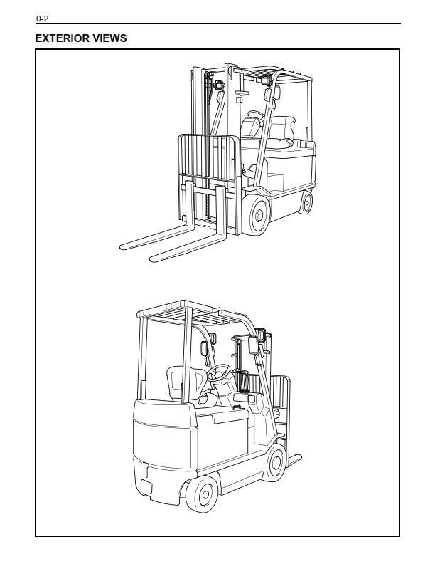 TOYOTA 7FBCU 15 18 20 25 30 32 35 45 55 SERVICE WORKSHOP REPAIR MANUAL REPRINT