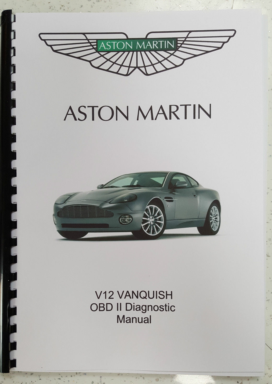 ASTON MARTIN V12 VANQUISH 01-07 PARTS WORKSHOP & OBD MANUAL SET REPRINTED