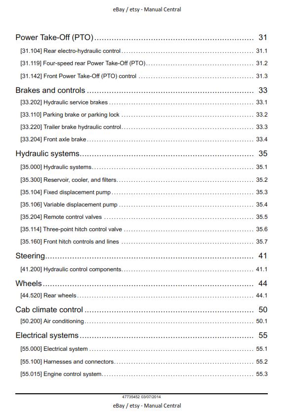 CASE TRACTOR FARMALL 95U 105U 115U WORKSHOP SERVICE REPAIR MANUAL 2014 EDITION