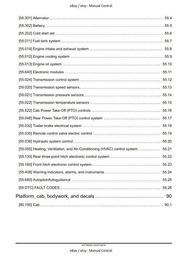 CASE TRACTOR FARMALL 95U 105U 115U WORKSHOP SERVICE REPAIR MANUAL 2014 EDITION