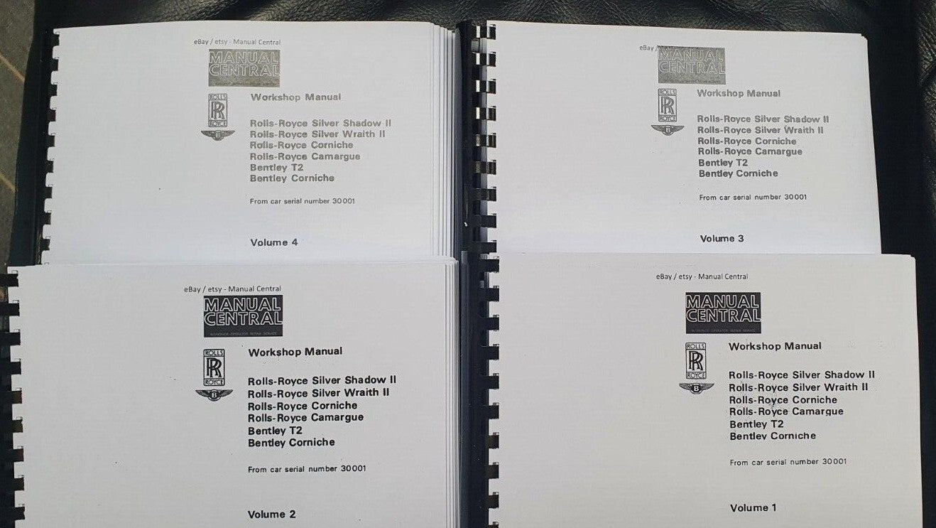 ROLLS ROYCE CAMARGUE / BENTLEY T2 / CORNICHE WORKSHOP 1977 - 1980 TSD4200