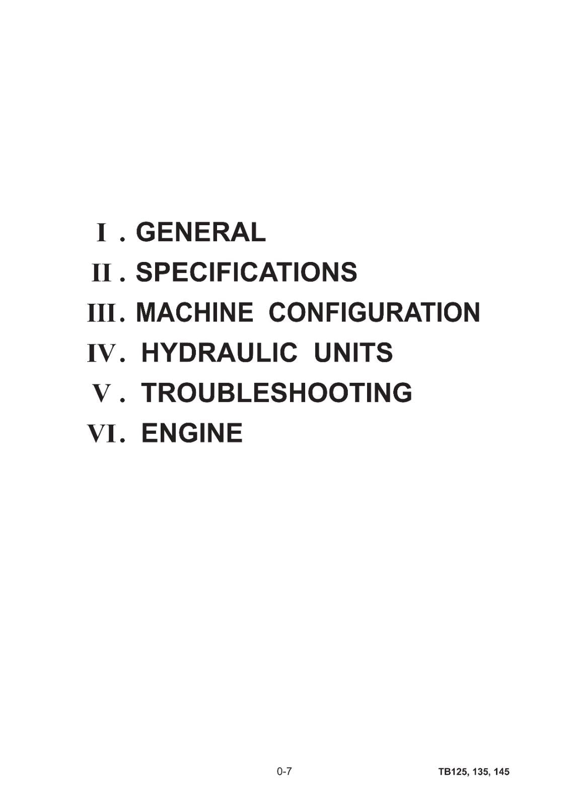 TAKEUCHI TB 125 TB135 TB145 WORKSHOP SERVICE REPAIR INC ENGINE MANUAL REPRINTED