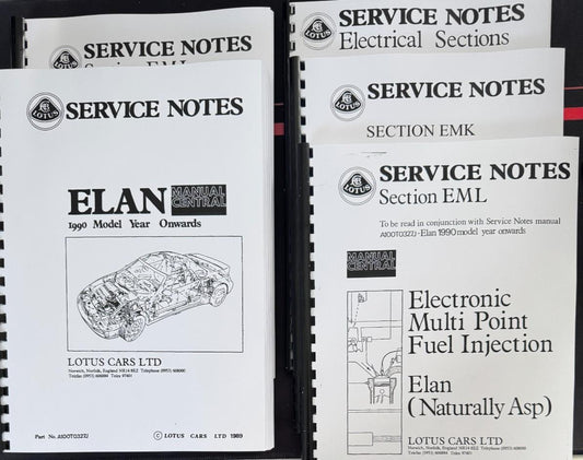 LOTUS ELAN M100 SERVICE MANUAL INCLUDING EMJ EMK EML MJ SECTIONS REPRINTED