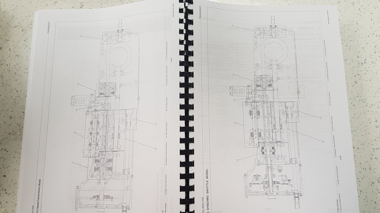 KUBOTA M8540 M9540 TRACTOR WORKSHOP MANUAL REPRINTED 2009 EDITION COMB BOUND
