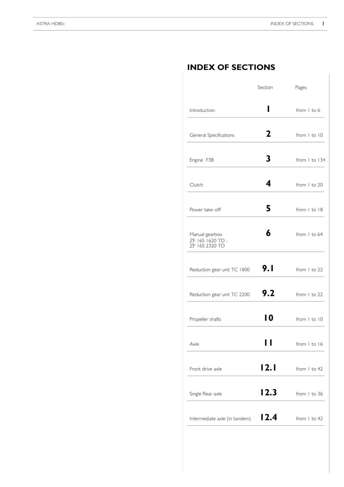 ASTRA HD8EC TRUCK WORKSHOP SERVICE MANUAL REPRINTED COMB BOUND 2006 EDITION