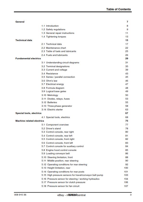 BOMAG BM 2000/60 SERVICE WORKSHOP REPAIR MANUAL REPRINT 06/2006 EDITION