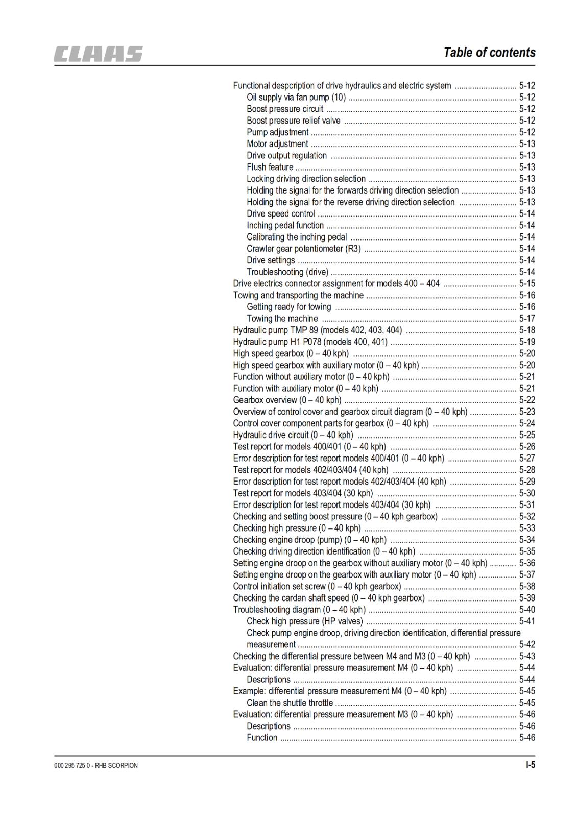 CLAAS SCORPION 9040 7045 7040 7030 6030 REPAIR WORKSHOP PRINTED COMB BOUND