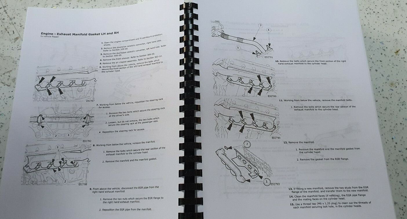 JAGUAR X308 XJ SERIES 1998 - 2003 WORKSHOP SERVICE MANUAL REPRINTED COMB BOUND