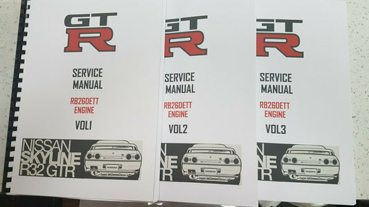 NISSAN R32 GTR SKYLINE WORKSHOP SERVICE MANUAL ENGINE RB26DETT REPRINTED
