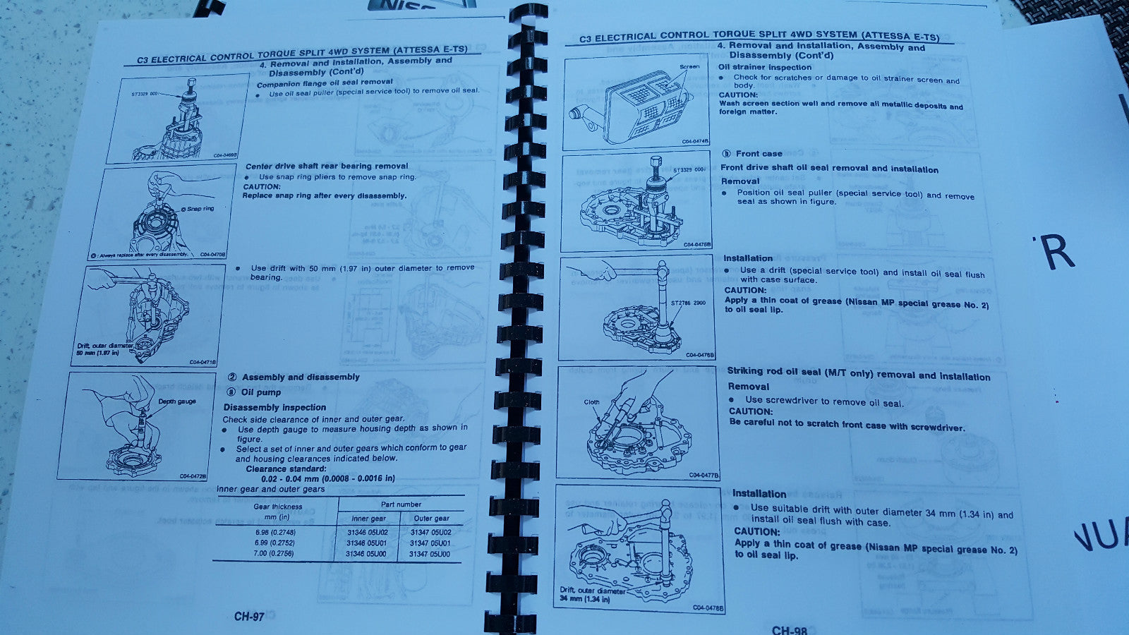 NISSAN R32 GTR SKYLINE WORKSHOP SERVICE MANUAL ENGINE RB26DETT REPRINTED