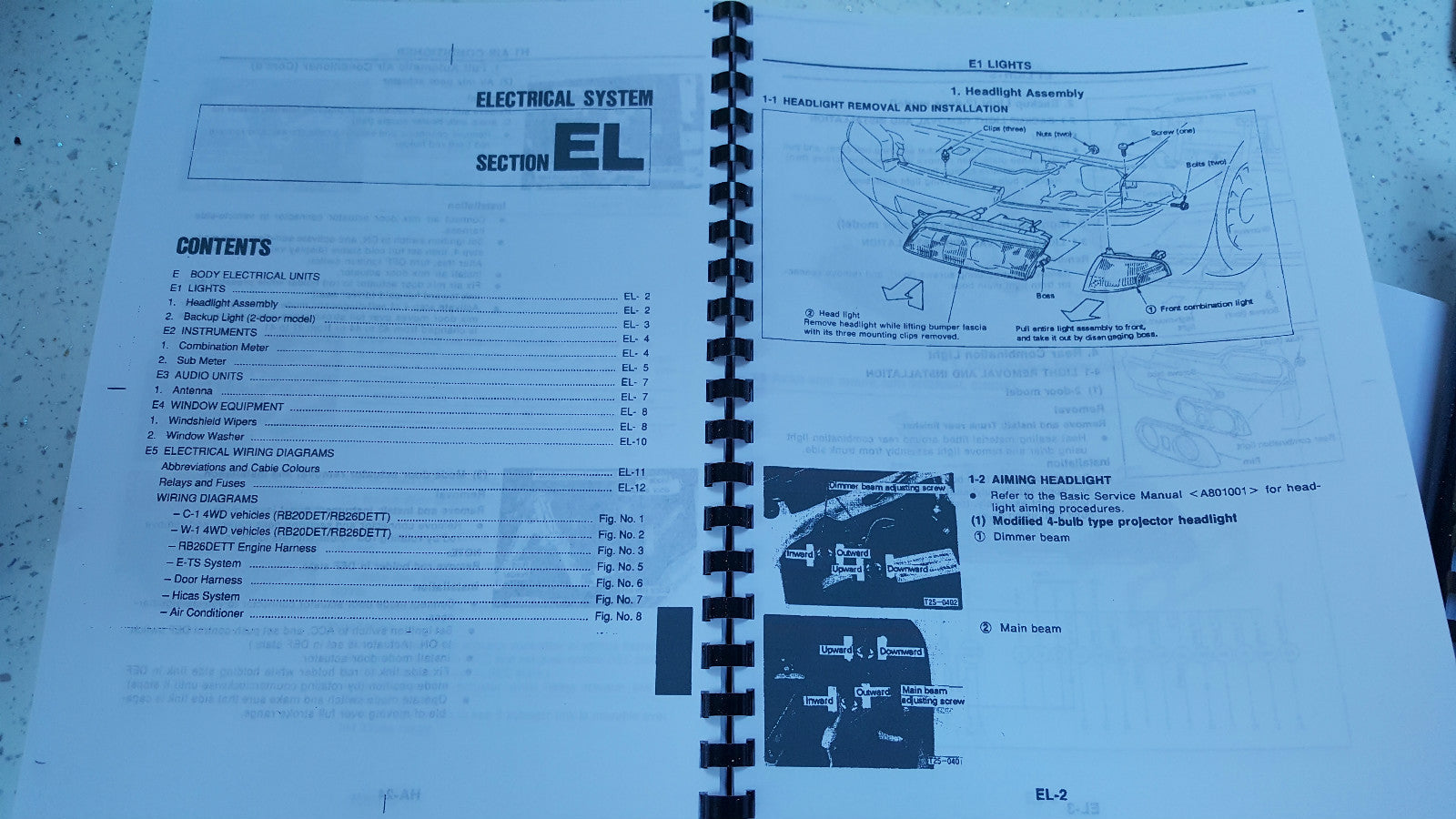 NISSAN R32 GTR SKYLINE WORKSHOP SERVICE MANUAL ENGINE RB26DETT REPRINTED