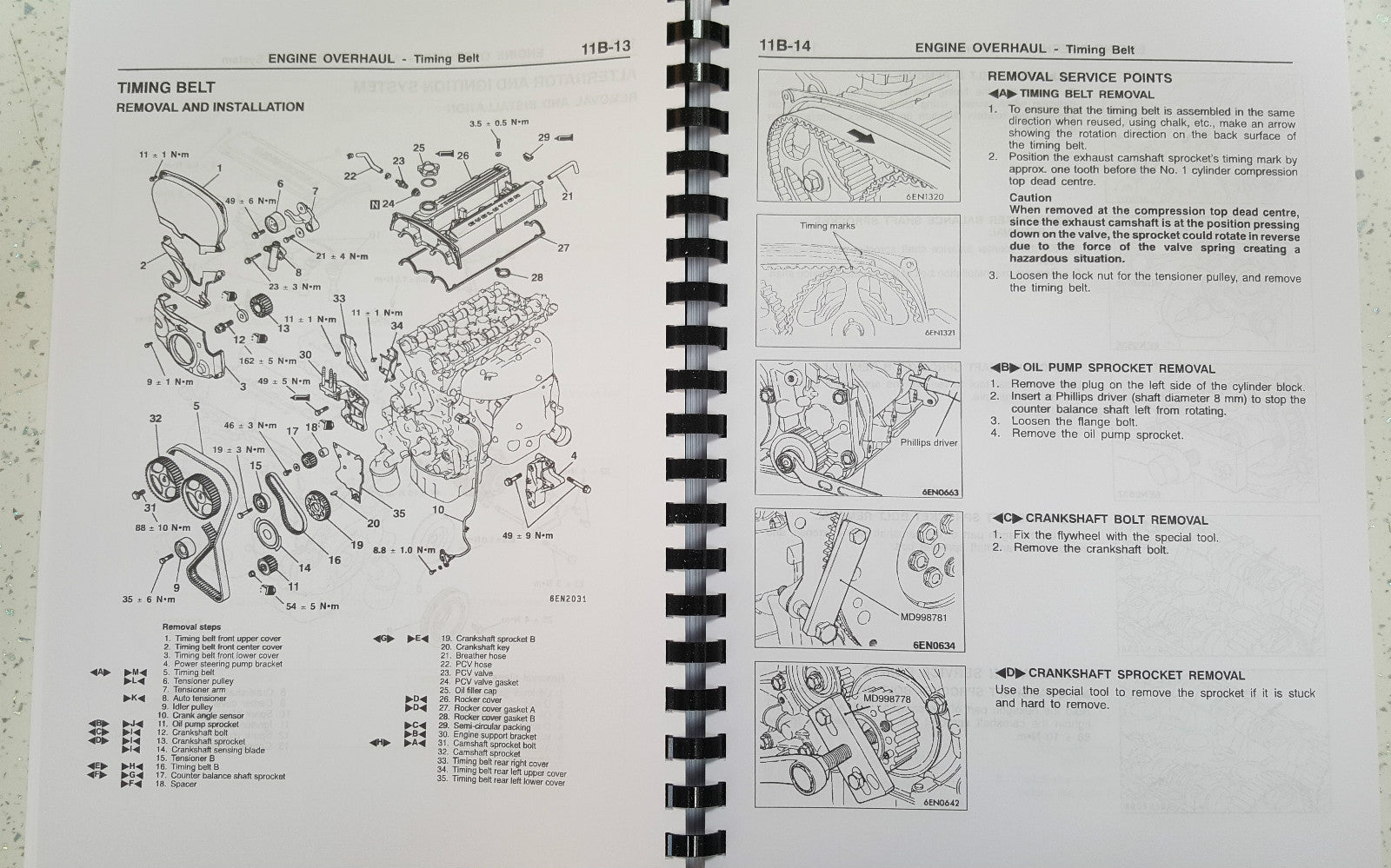 MITSUBISHI LANCER EVO VII 7 WORKSHOP MANUAL REPRINTED 1095 PAGES COMB BOUND