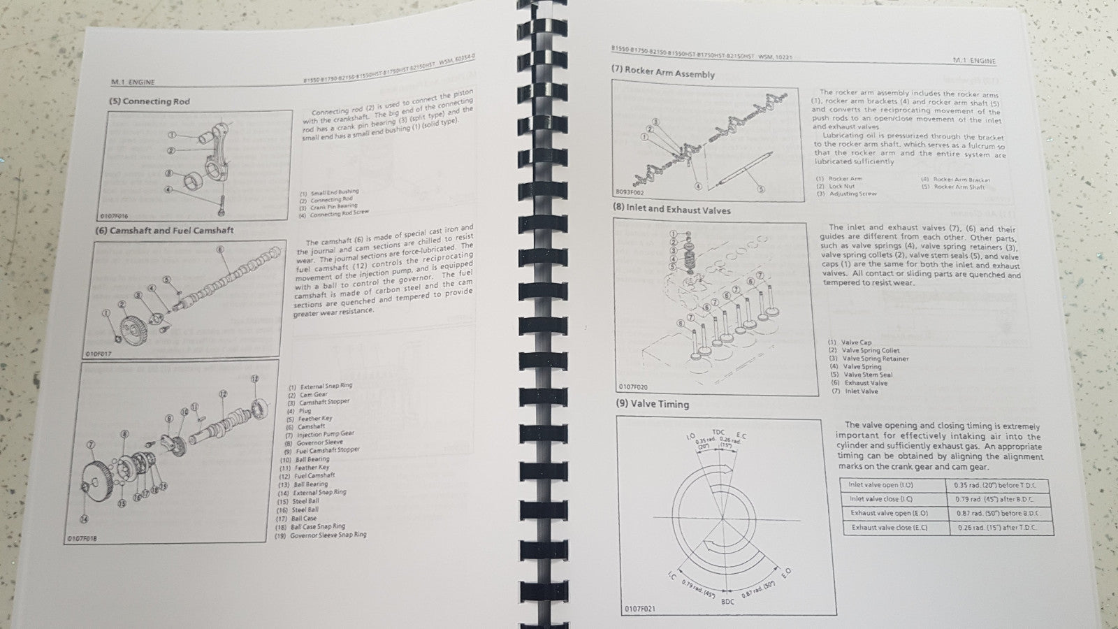 KUBOTA TRACTOR B1550 B1750 B2150 (HST) WORKSHOP MANUAL REPRINTED