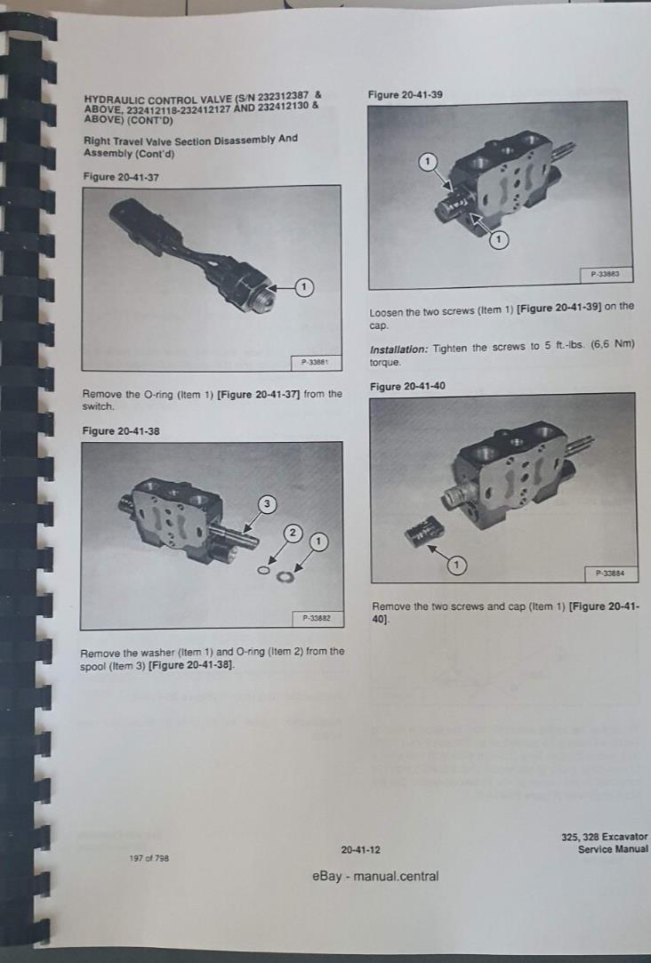 BOBCAT 325 328 SERVICE WORKSHOP MANUAL D SERIES 2006 EDITION REPRINTED