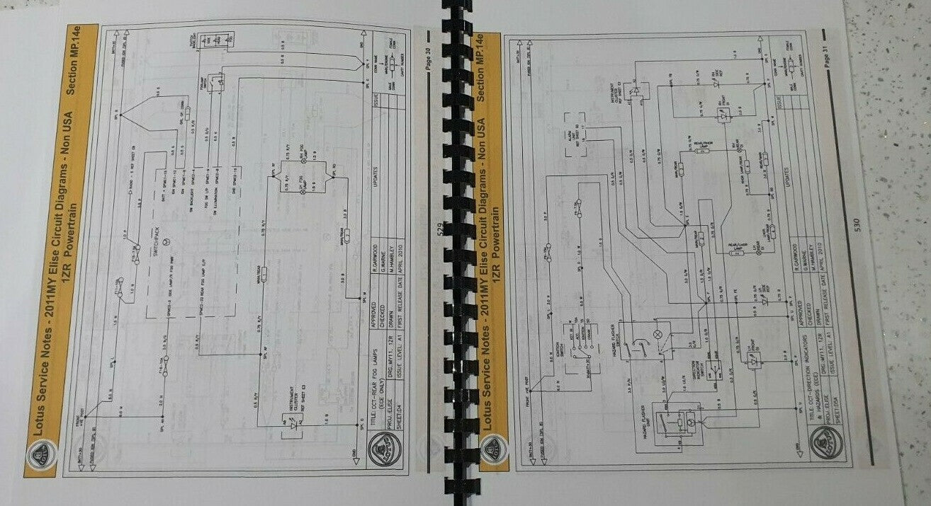 LOTUS 2 ELEVEN EXIGE ELISE SERVICE MANUAL 04 - 12 1ZZ 2ZZ 1ZR 2ZR REPRINTED