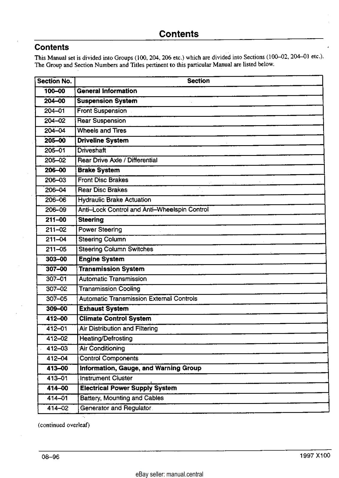 JAGUAR X100 XK8 WORKSHOP SERVICE MANUAL 1997 EDITION - REPRINT COMB BOUND
