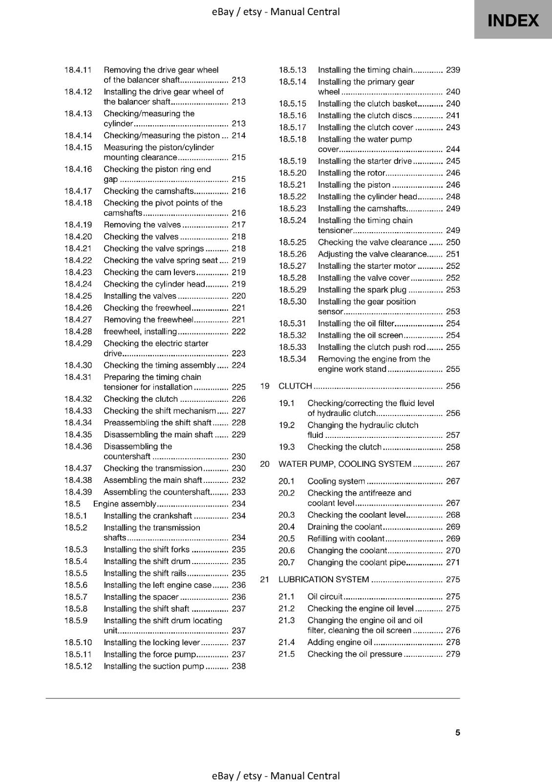 HUSQVARNA FE 350 350S ROCKSTAR 2021 REPAIR WORKSHOP SERVICE MANUAL REPRINTED