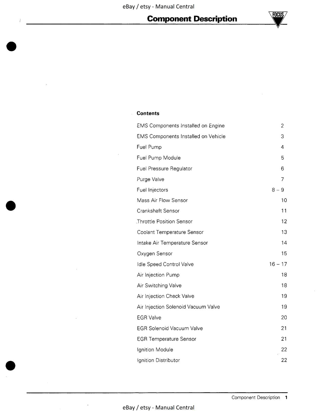 JAGUAR AJ6 4.0L ENGINE MANAGEMENT SYSTEM OBD DIAGNOSTIC GUIDE 1994 EDITION