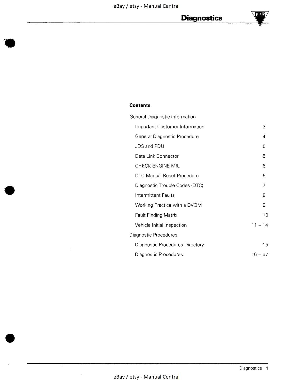 JAGUAR AJ6 4.0L ENGINE MANAGEMENT SYSTEM OBD DIAGNOSTIC GUIDE 1994 EDITION