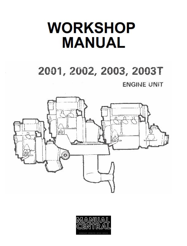 VOLVO PENTA 2001 2002 2003 2003T WORKSHOP REPRINTED