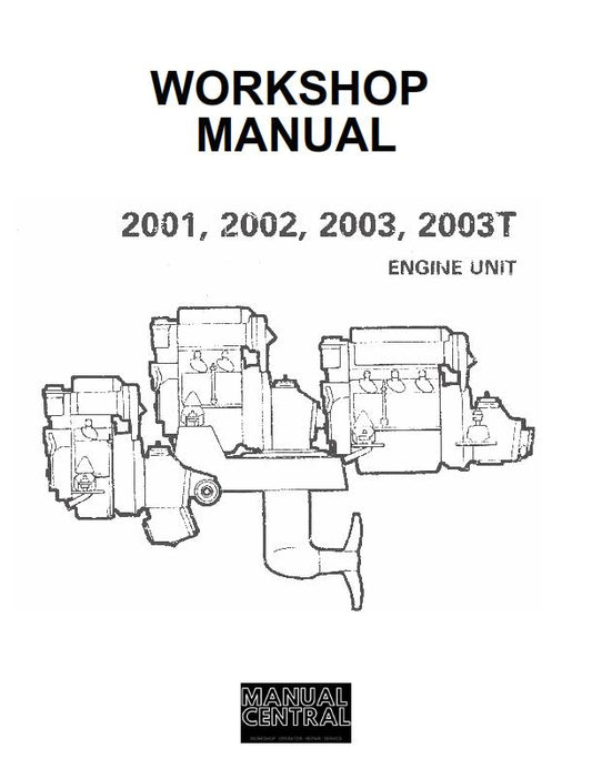 VOLVO PENTA 2001 2002 2003 2003T WORKSHOP REPRINTED