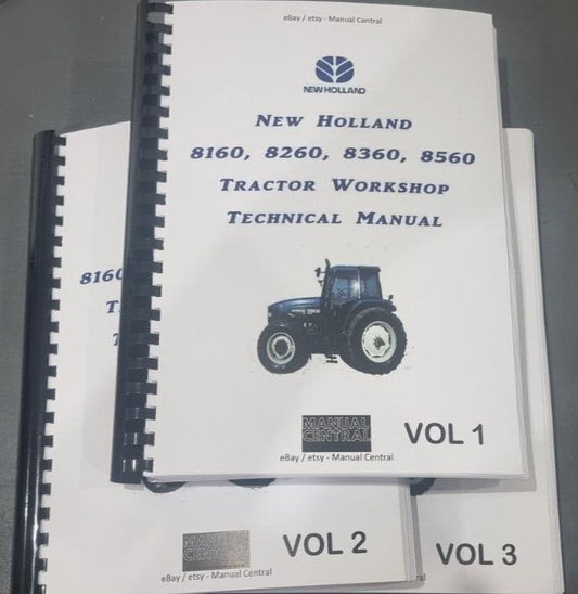 NEW HOLLAND TRACTOR 8160 8260 8360 8560 WORKSHOP SERVICE MANUAL REPRINTED