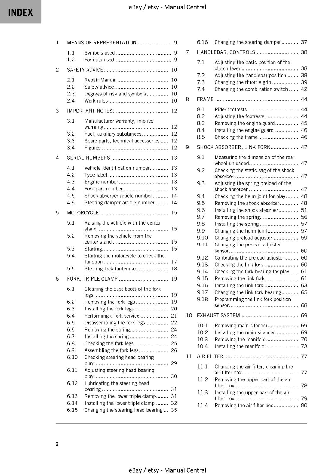 KTM 2021 - 1290 SUPER ADVENTURE S - WORKSHOP REPAIR SERVICE MANUAL REPRINTED