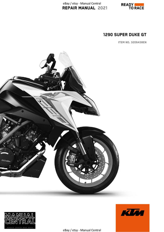 KTM 2021 - 1290 SUPER DUKE GT - WORKSHOP REPAIR SERVICE MANUAL REPRINTED