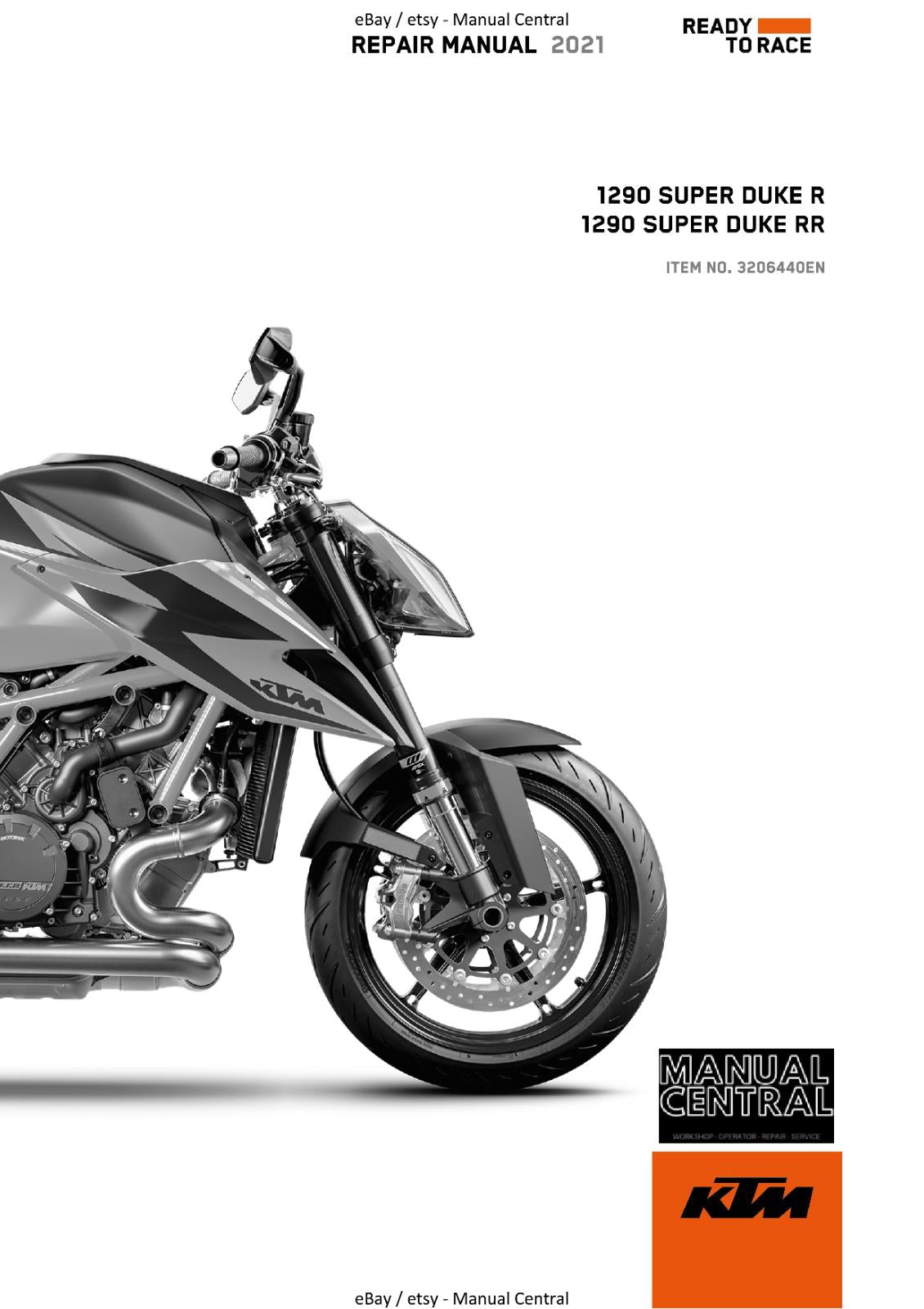 KTM 2021 - 1290 SUPER DUKE R RR - WORKSHOP REPAIR SERVICE MANUAL REPRINTED