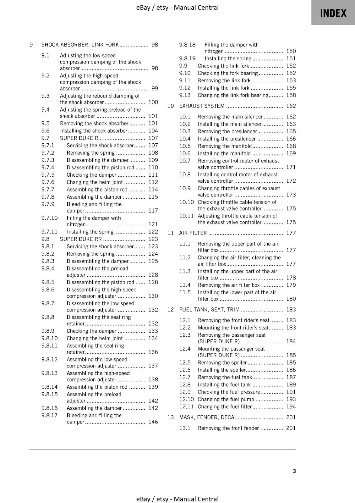 KTM 2021 - 1290 SUPER DUKE R RR - WORKSHOP REPAIR SERVICE MANUAL REPRINTED
