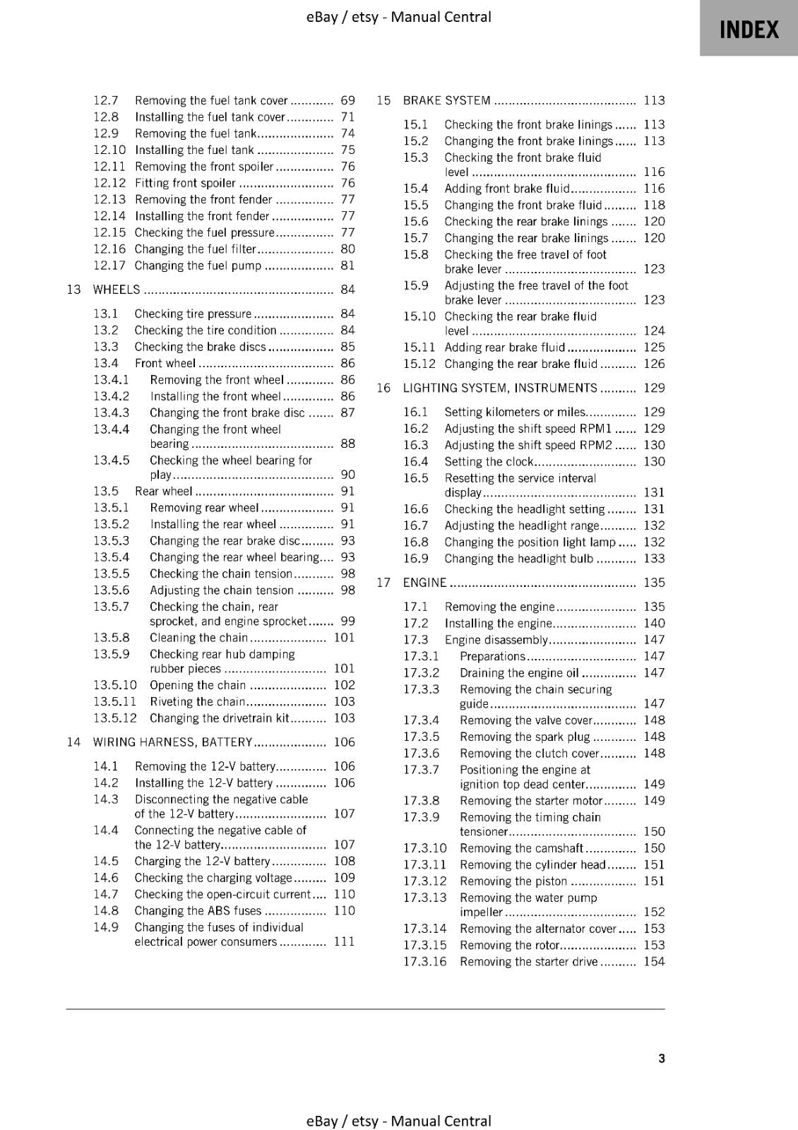 KTM 2021 - 200 DUKE - WORKSHOP REPAIR SERVICE MANUAL REPRINTED