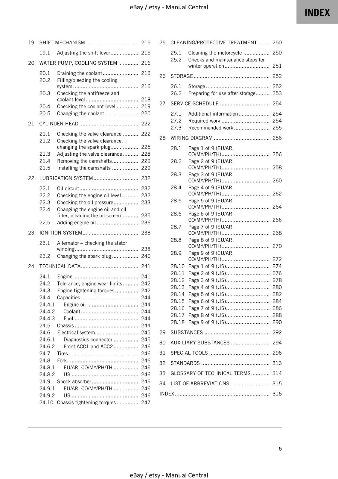 KTM 2021 - 200 DUKE - WORKSHOP REPAIR SERVICE MANUAL REPRINTED