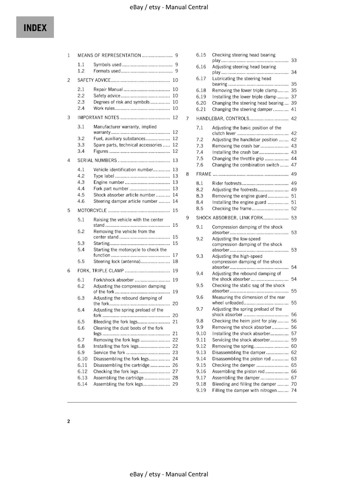 KTM 2021 - 1290 SUPER ADVENTURE R - WORKSHOP REPAIR SERVICE MANUAL REPRINTED