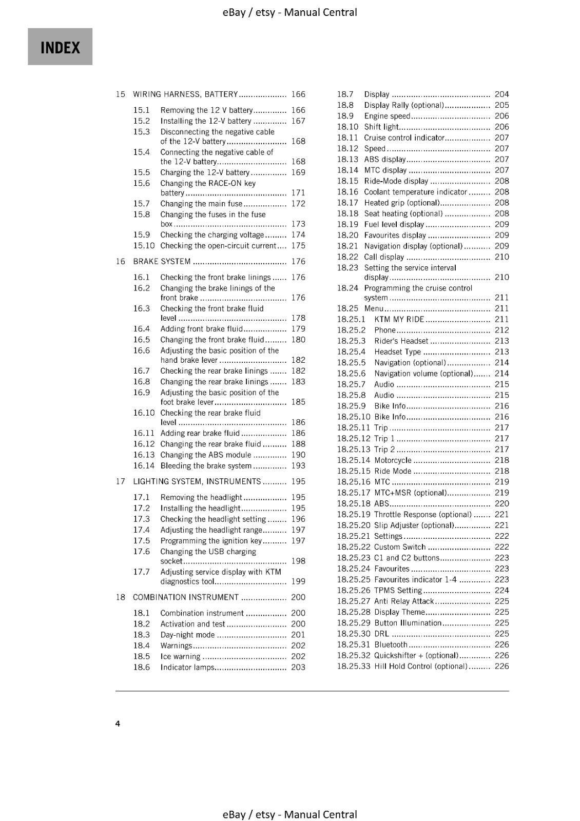 KTM 2021 - 1290 SUPER ADVENTURE R - WORKSHOP REPAIR SERVICE MANUAL REPRINTED