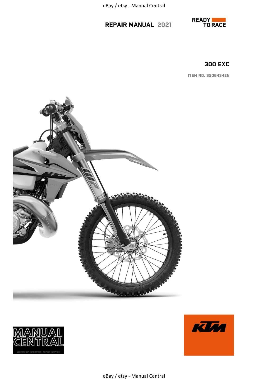 KTM 2021 - 300 EXC - SERVICE MANUAL REPRINTED