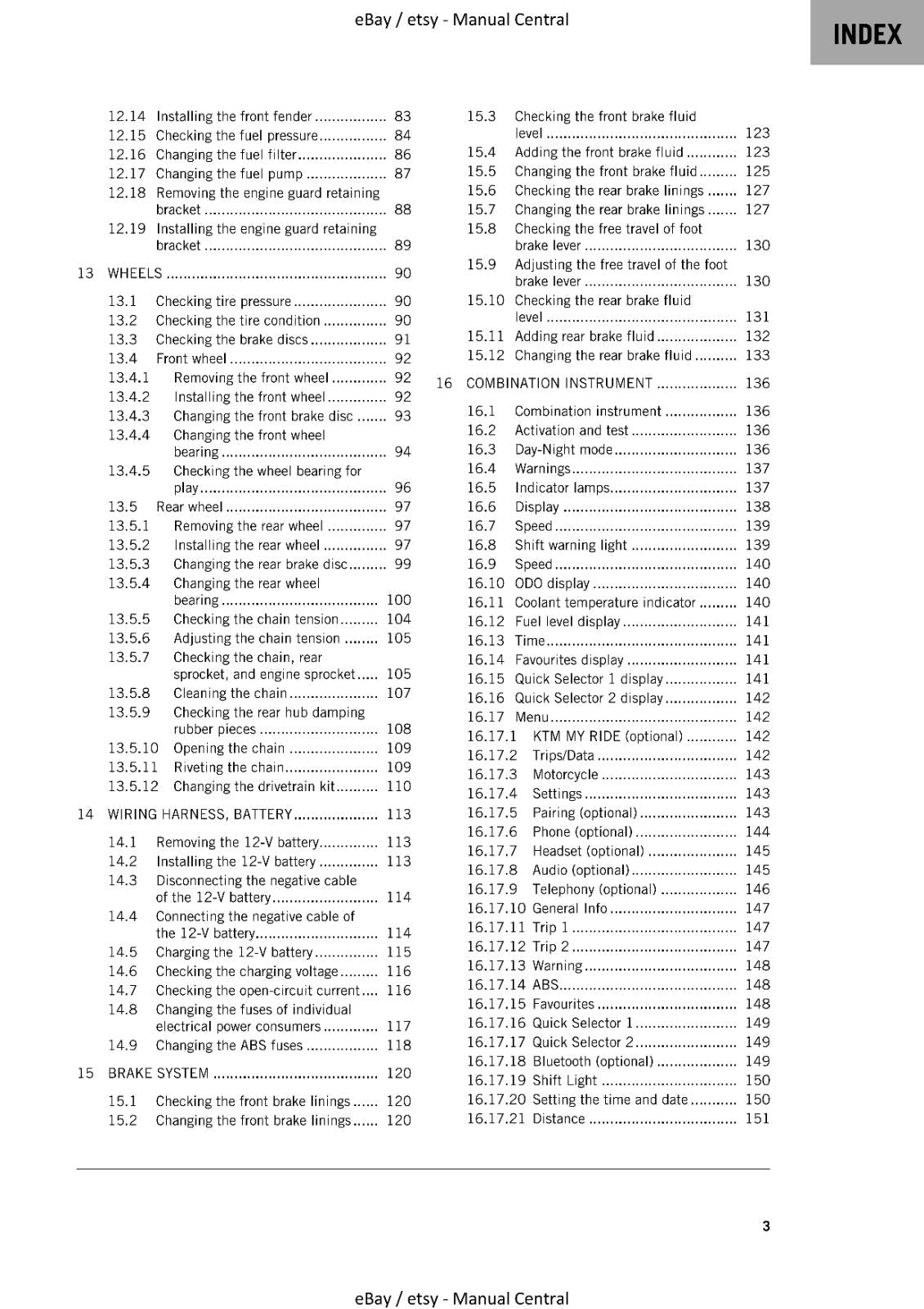 KTM 2021 - 390 ADVENTURE - SERVICE MANUAL REPRINTED