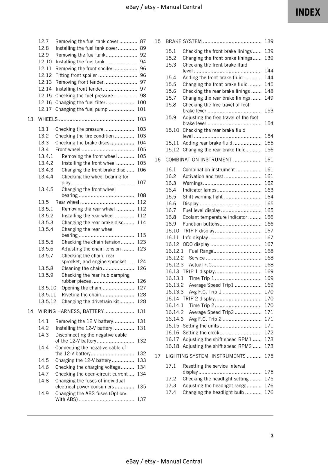KTM 2021 - 250 DUKE - WORKSHOP REPAIR SERVICE MANUAL REPRINTED
