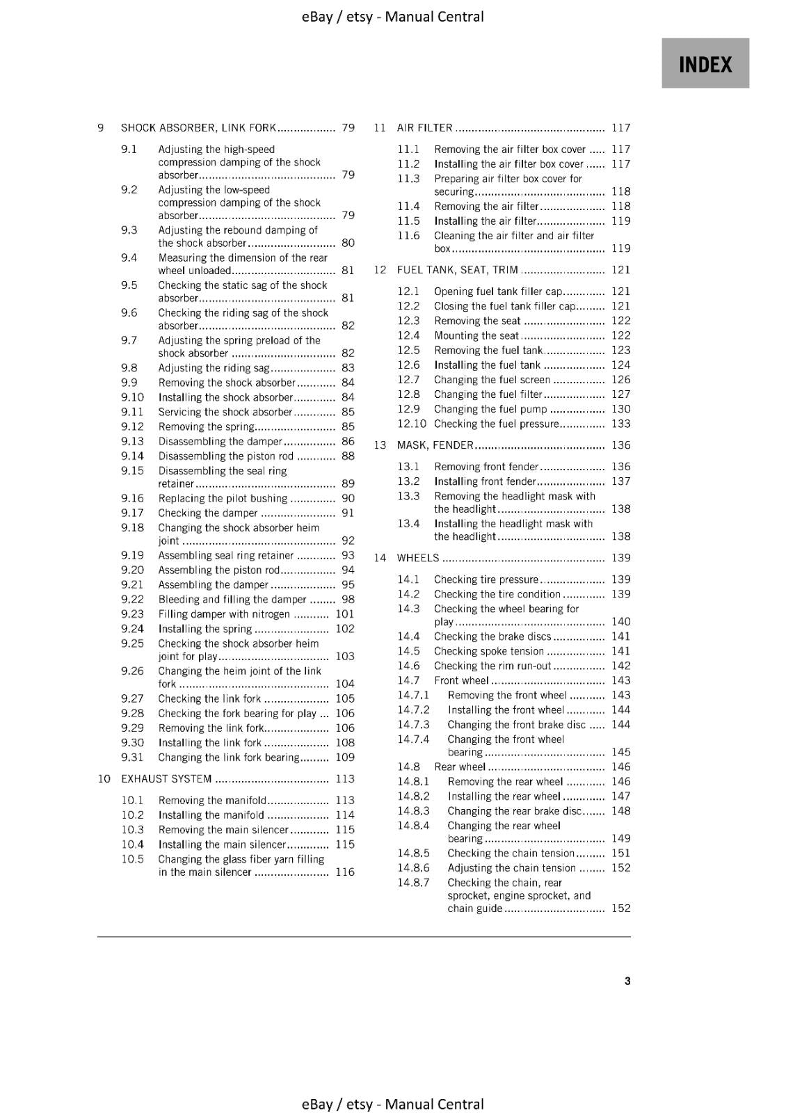 KTM 2021 - 250 EXC-F SIX DAYS - WORKSHOP REPAIR SERVICE MANUAL REPRINTED
