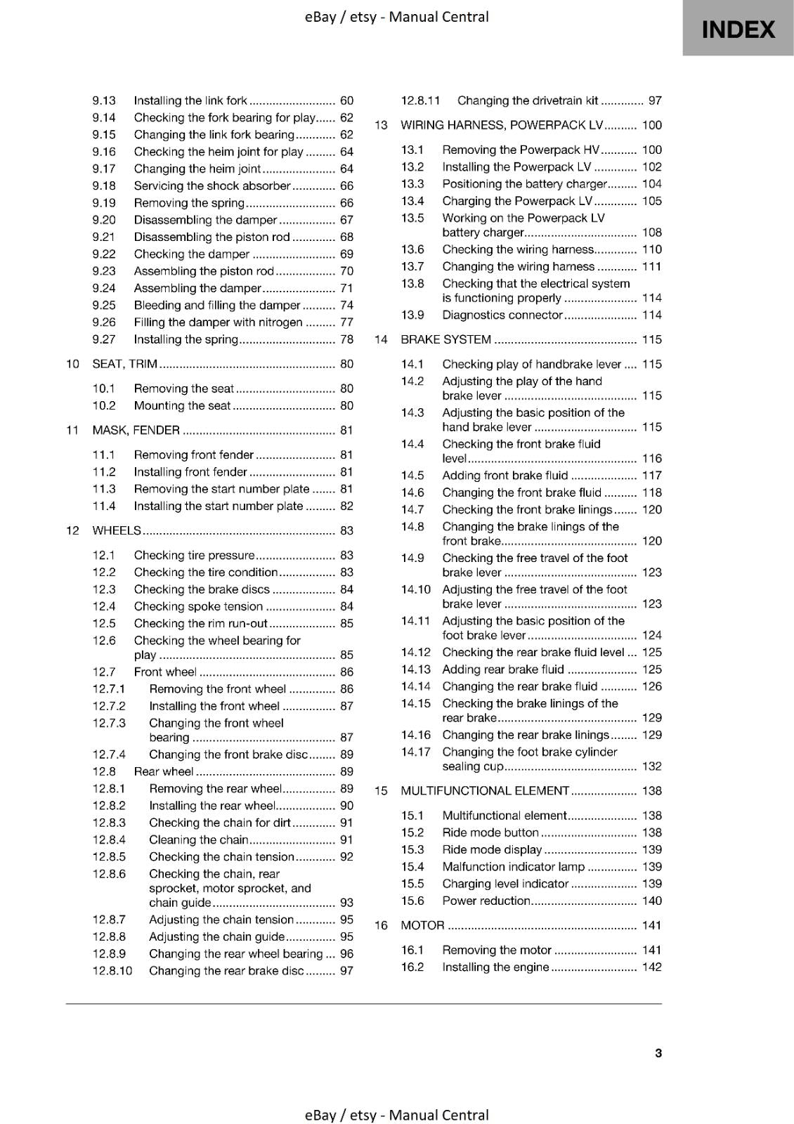 HUSQVARNA 2021 - EE5 - WORKSHOP SERVICE MANUAL REPRINTED