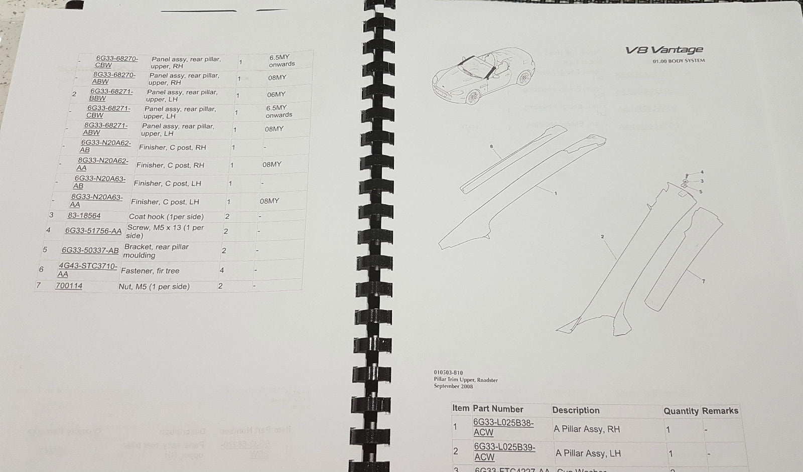 ASTON MARTIN V8 VANTAGE WORKSHOP +  PARTS + ELECTRICAL 05 - 13 ISSUE 8 -  120GSM