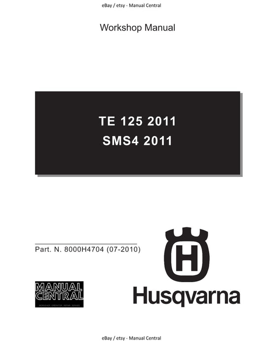 HUSQVARNA 2011 - TE 125 SMS4 ENGINE REPAIR WORKSHOP SERVICE MANUAL REPRINTED