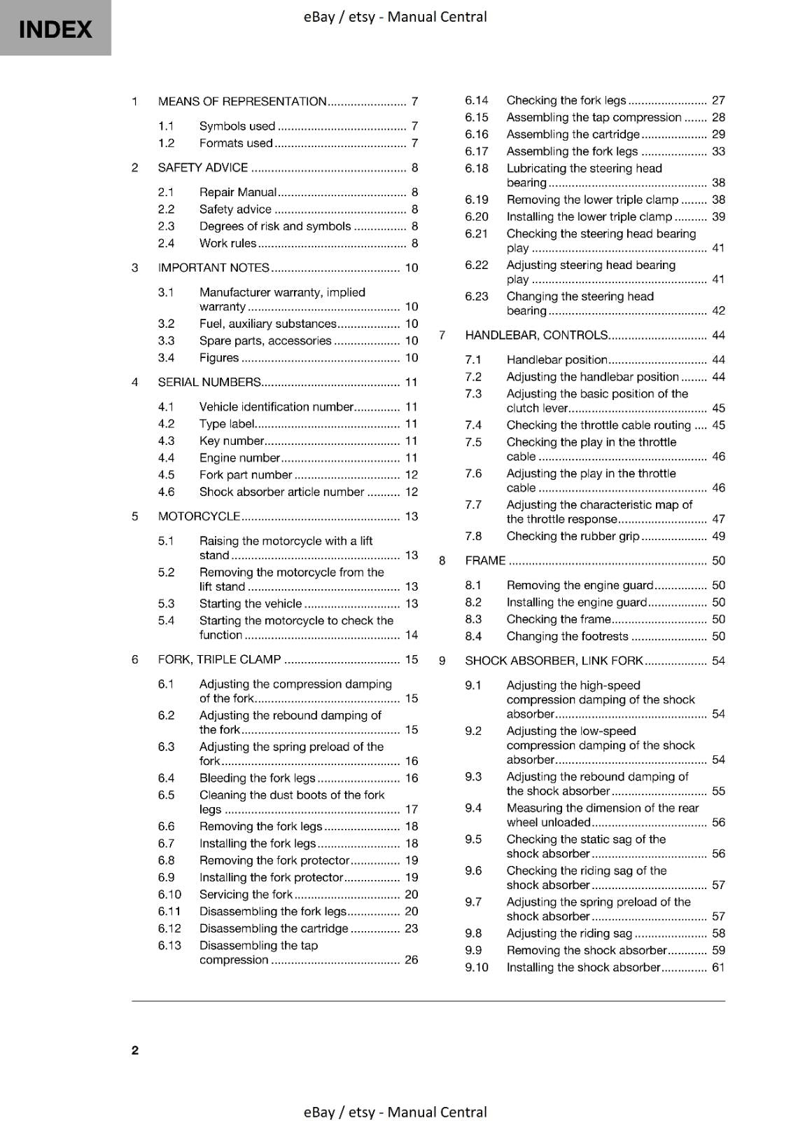 HUSQVARNA FE 250 2021 REPAIR WORKSHOP SERVICE MANUAL REPRINTED