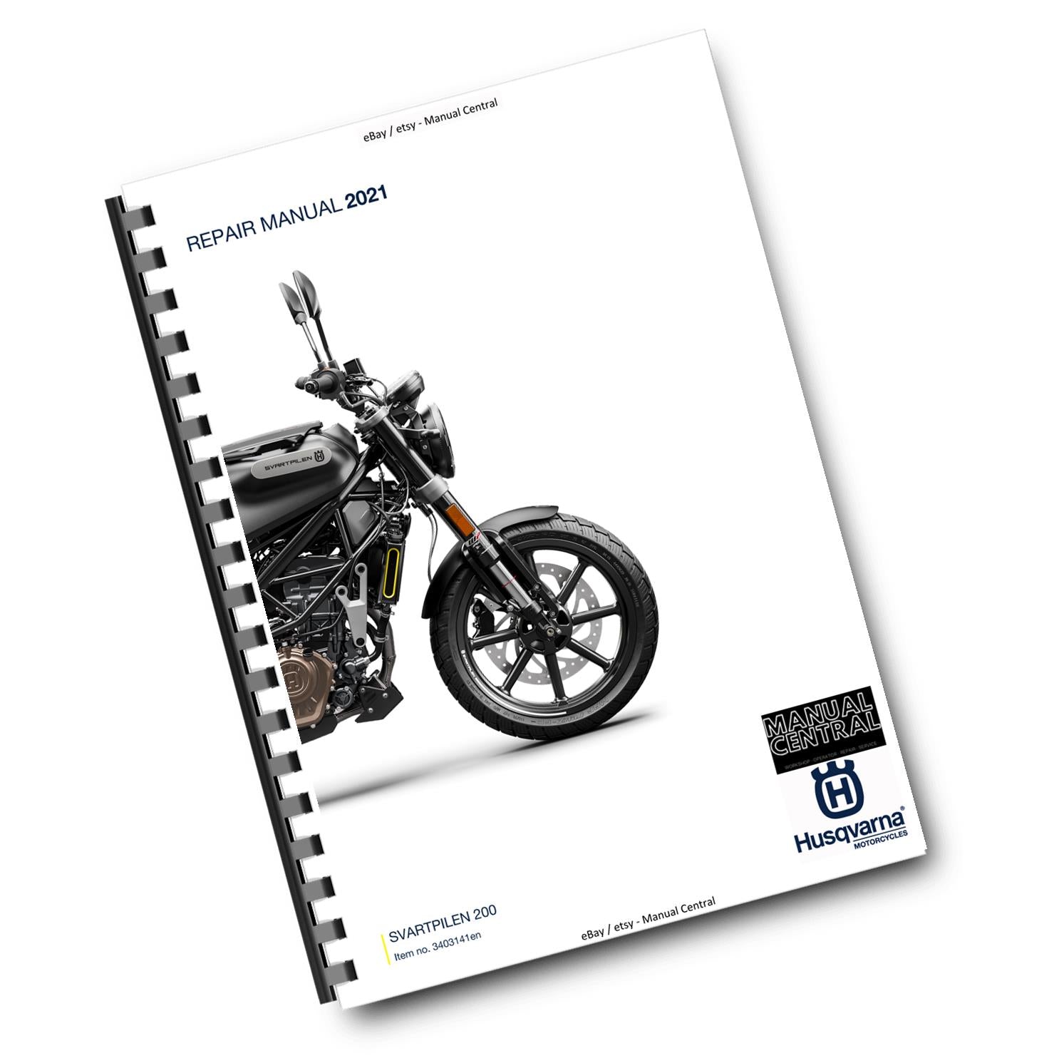 HUSQVARNA SVARTPILEN 200 2021 EDITION REPAIR WORKSHOP SERVICE MANUAL REPRINTED