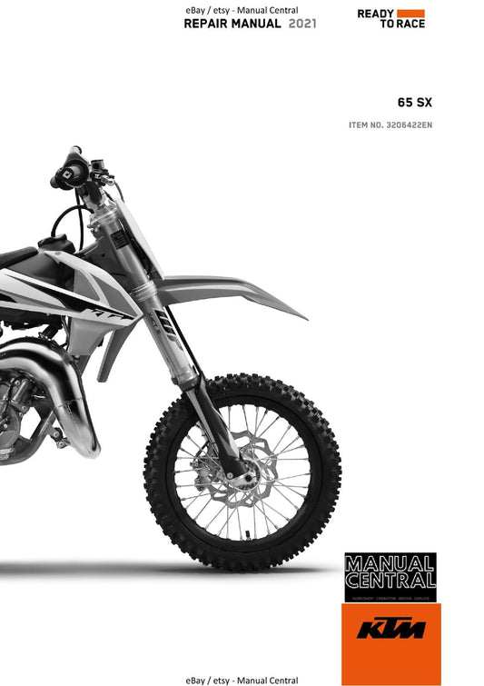 KTM 2021 65 SX WORKSHOP REPAIR SERVICE MANUAL REPRINTED