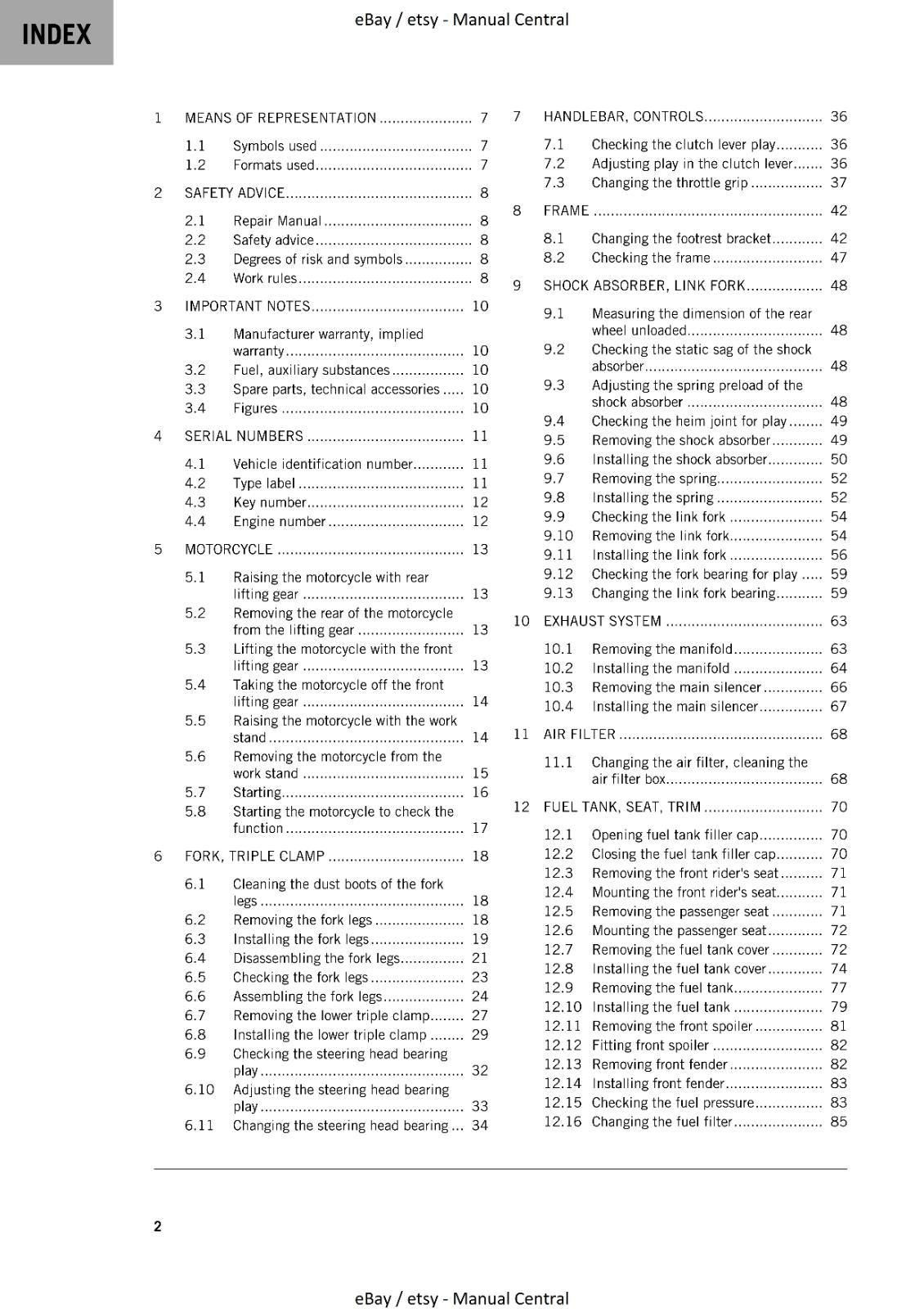 KTM 2021 390 DUKE WORKSHOP REPAIR SERVICE MANUAL REPRINTED